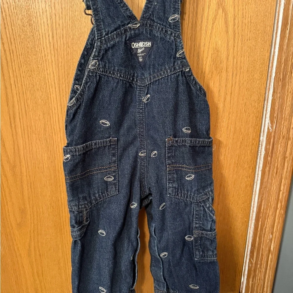 OshKosh B'gosh Dark Blue Patterned Overalls